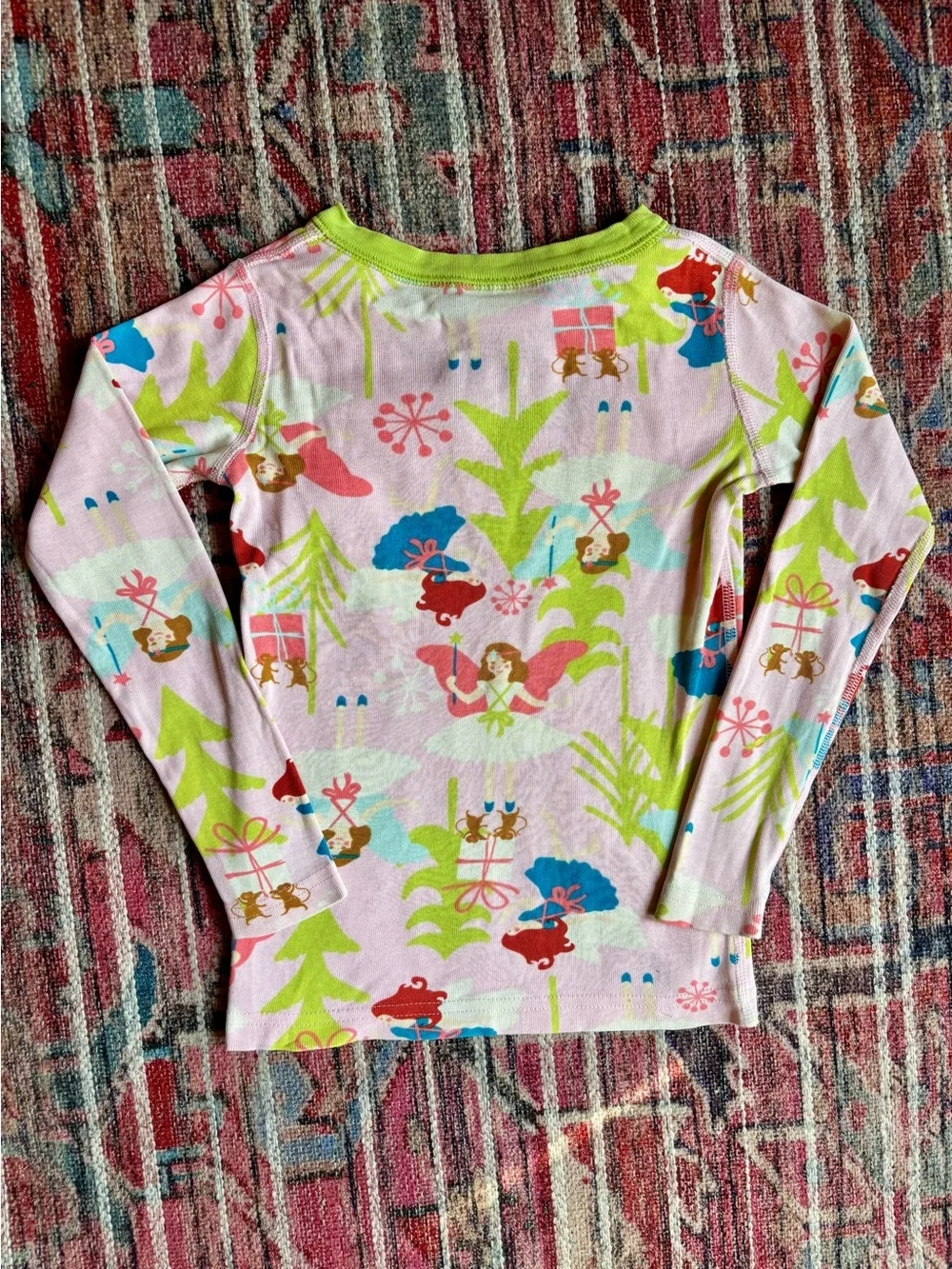Hanna Andersson 5T Sugar Plum Fairy Holiday Long John Pajamas
